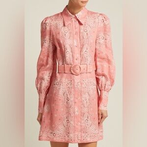 Zimmerman Heathers Bandanna Shirtdress Size 1 - pink